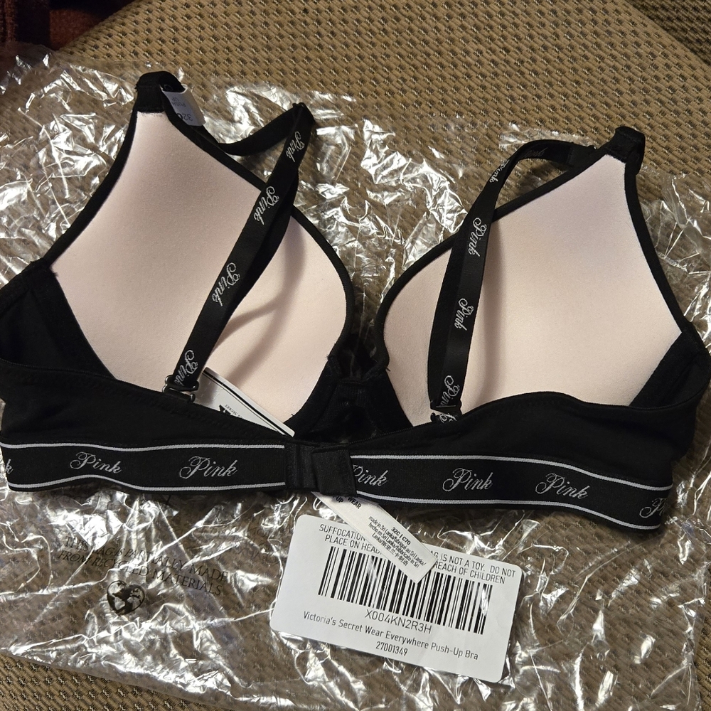 Victoria's Secret Pink and Black Bra